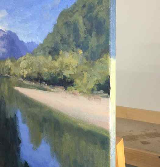 Painting Tutorial - New Zealand River - Paint The Edges
