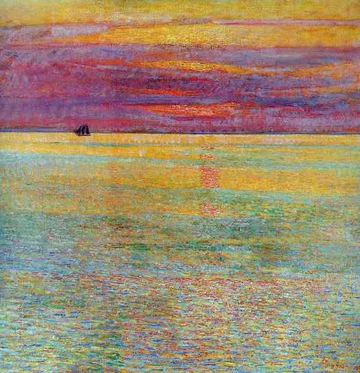 Childe Hassam, Sunset at Sea, 1911
