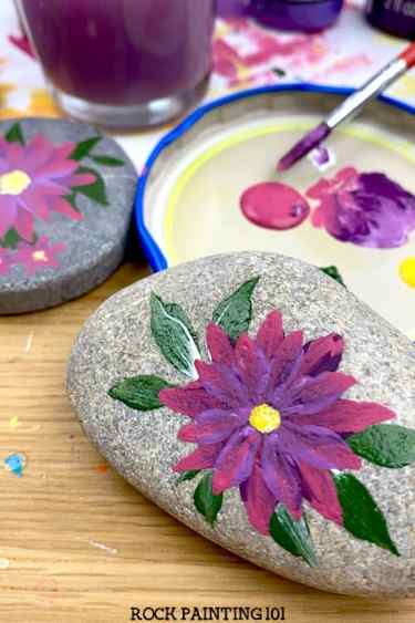 easy flower painting idea for beginners