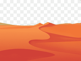 Singing sand Dune Erg, Flat yellow desert, orange, computer, landscape png thumbnail