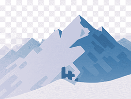Altos Adventure Flat design Illustration, Flat Snow Mountain, angle, landscape, cartoon png thumbnail
