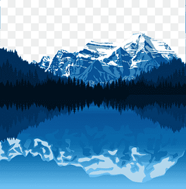 snow-capped mountains reflected on body of water illustration, Alaska Range Landscape Mountain Illustration, Lake Forest Snow Mountain, winter, computer Wallpaper, sound png thumbnail