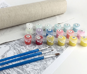customized paint by numbers kit