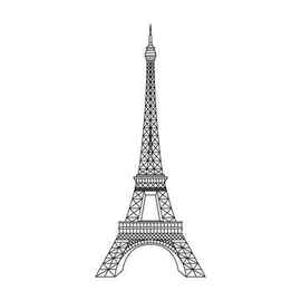 Eiffel tower drawing vectors free download 101531 editable ai eps svg cdr files