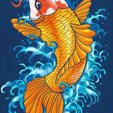 How to Draw A Koi Fish Step by Step Step 9