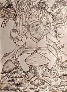 Wall Art - Drawing - Willow Lee Gnome by Sanford Levine