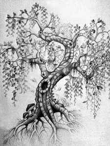 Wall Art - Drawing - The Willow by Melissa Senesac