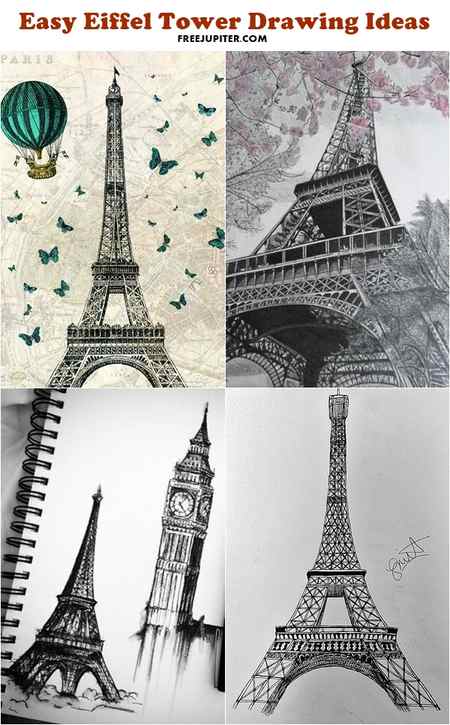 How to Draw the Eiffel Tower Drawing Illustration WonderHowTo