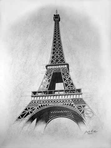 France Sketchbook Eiffel Tower StepbyStep Watercolor Tutorial Leslie Fehling Everyday Artist