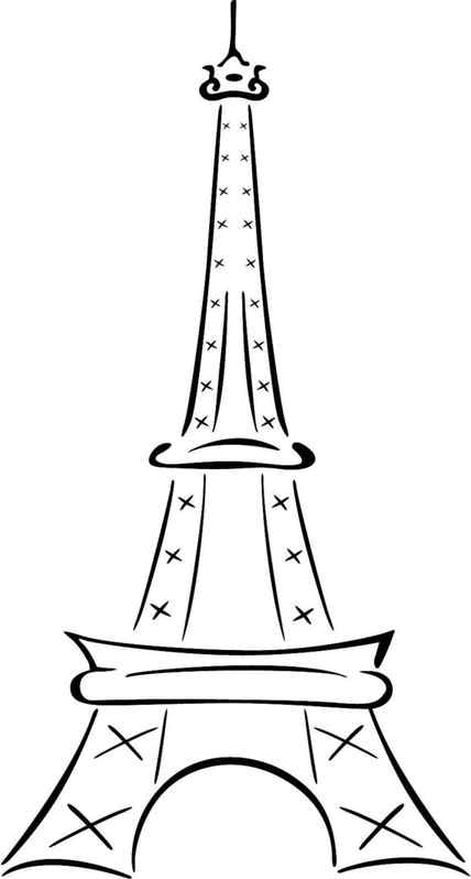 How To Draw The Eiffel Tower Step by Step Drawing Guide by Dawn DragoArt