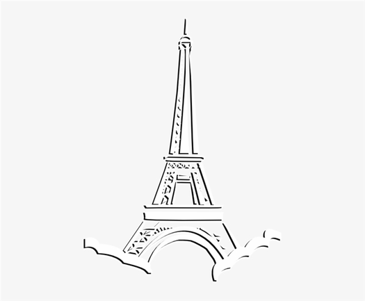 Eiffel Tower Simple Drawing Image Drawing Skill