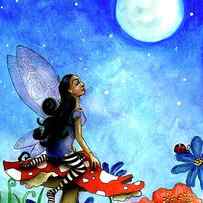 Fairy On A Toadstool by Cherie Roe Dirksen