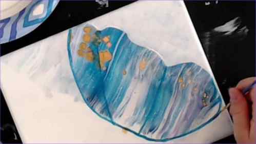 swipe butterfly painting in progerss