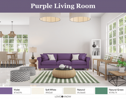 Purple Living Room Palette