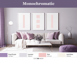 Monochromatic Purple Color Palette 