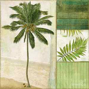 Wall Art - Painting - Paradise II Palm Tree by Mindy Sommers