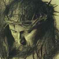 Head of Christ by Franz Von Stuck