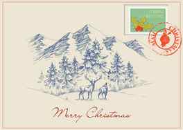 Easy Merry Christmas day drawing ideas videos of scenery bell tree