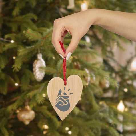 Best Custom Wooden Ornaments - Heart shape