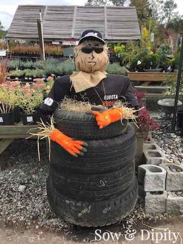 Tire Scarecrow