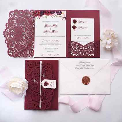 burgundy wedding invitation for winter wedding colors 2022 sage green and burgundy