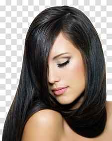 Black hair Henna Hair coloring Hairstyle, black hair transparent background PNG clipart thumbnail