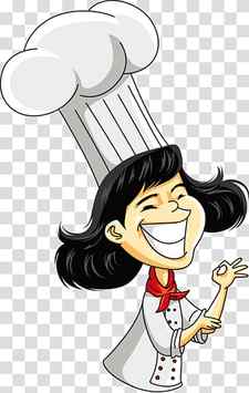 Chef Cartoon Illustration, Female Chef, woman chef illustration transparent background PNG clipart thumbnail