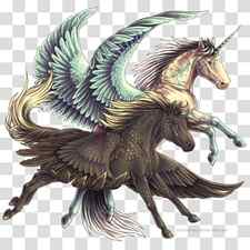 Horse Legendary creature Mythology Unicorn Dragon, Mythical Creatures transparent background PNG clipart thumbnail