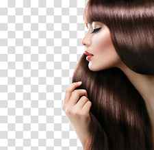 woman holding hair , Hair iron Comb Hair straightening Hair Care, Hairdressing transparent background PNG clipart thumbnail