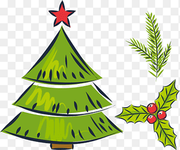 Christmas tree Drawing Gift, Green Christmas Tree, leaf, holidays png thumbnail