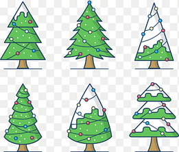 Christmas tree Drawing, Green Cartoon Christmas Tree, holidays, decor png thumbnail