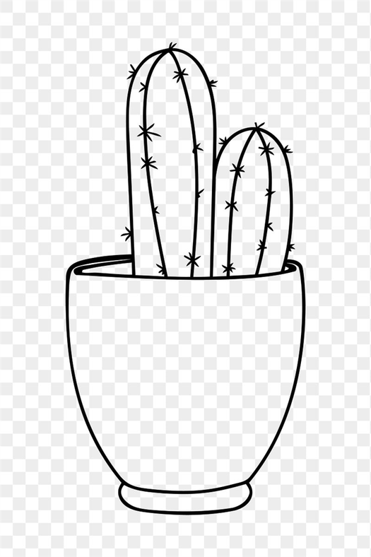 How to Draw a Cactus Step by Step Easy for BeginnersKids Simple Cactuses Drawing Tutorial YouTube