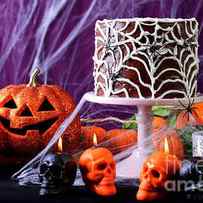 Happy Halloween Party Table by Milleflore Images