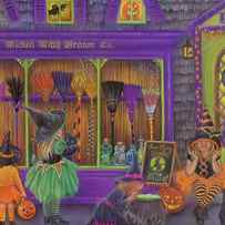 Witch Broom Shop by Tricia Reilly-matthews